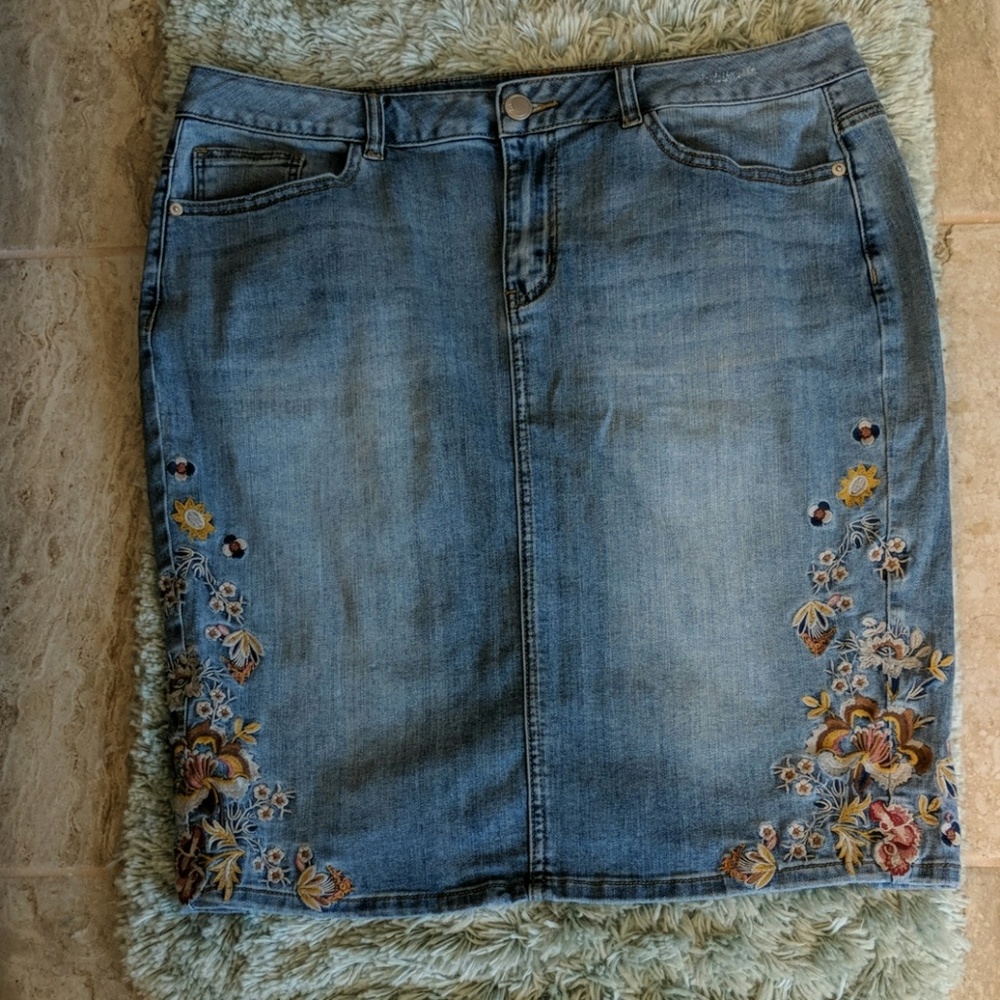 Lane Bryant Jean Skirt